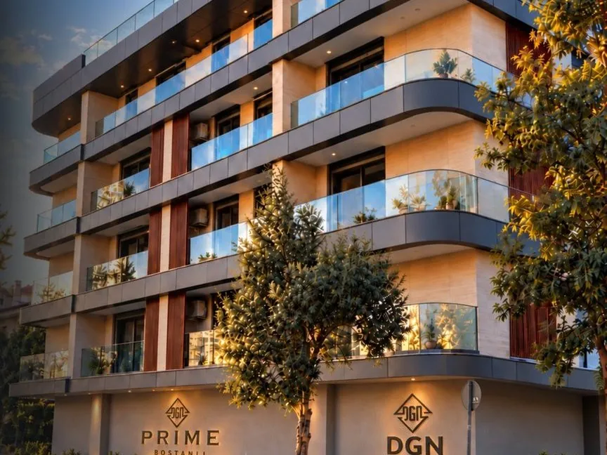 DGN Prime Bostanlı — tamamlanan cephe